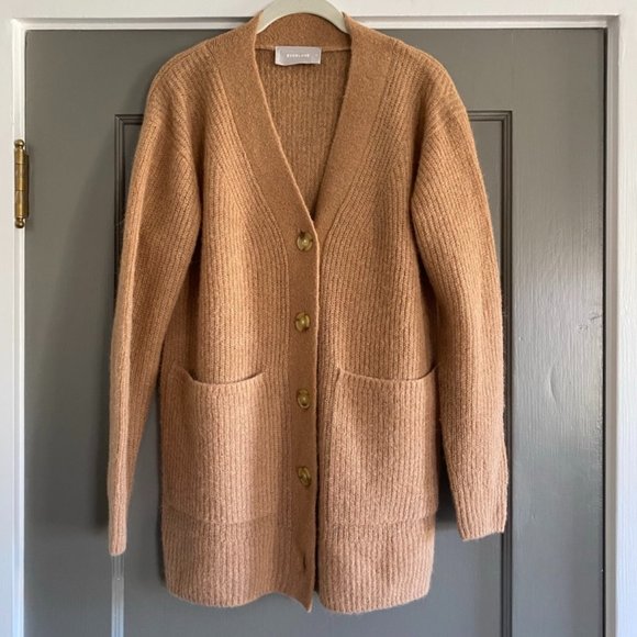 oversized alpaca cardigan